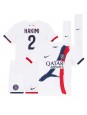 Otroške Nogometnih dresov Paris Saint-Germain Achraf Hakimi #2 Gostujoči 2024-25 Kratki rokavi (+ hlače)